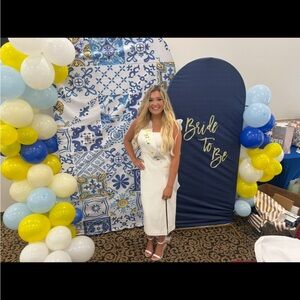 Bride to Be Arch Backdrop covers